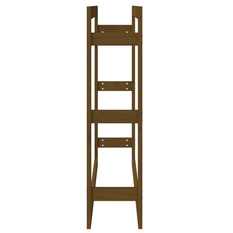 Haardhoutrek 100x25x100 cm massief grenenhout honingbruin 6