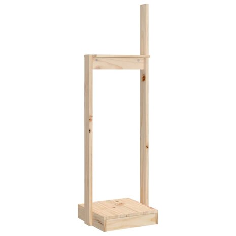 Houtblokhouder 33,5x30x110 cm massief grenenhout 2