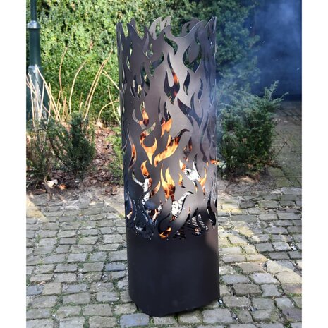 Esschert Design Vuurton Flames koolstofstaal zwart FF408 4