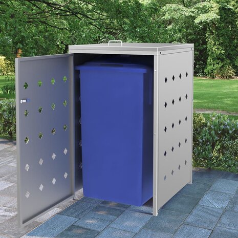 Containerberging enkel 240 L roestvrij staal 1
