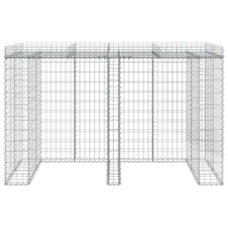 Schanskorf voor vuilnisbak 192x91x120 cm gegalvaniseerd ijzer 3