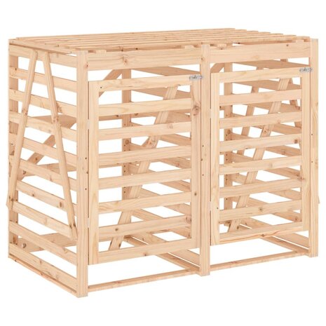 Containerberging dubbel massief grenenhout 5