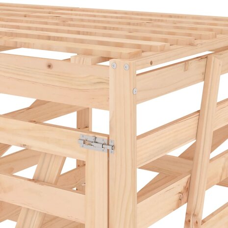 Containerberging drievoudig massief grenenhout 11