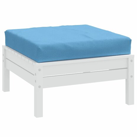Palletkussen 60x60x10 cm stof gemêleerd blauw 1