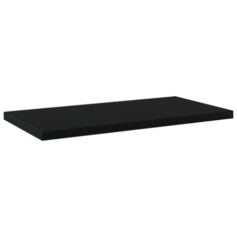 Wandschappen 4 st 40x20x1,5 cm bewerkt hout zwart 2