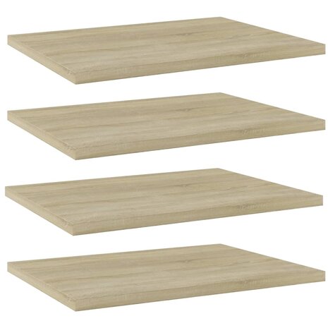Wandschappen 4 st 40x30x1,5 cm bewerkt hout sonoma eikenkleurig 1