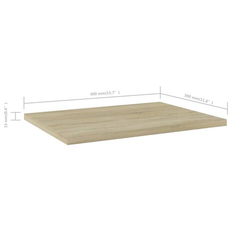 Wandschappen 4 st 40x30x1,5 cm bewerkt hout sonoma eikenkleurig 5
