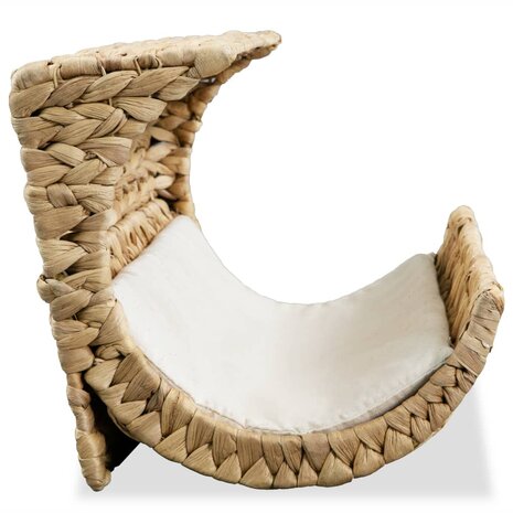 Kattenbed met kussen 37x20x20 cm waterhyacint 4