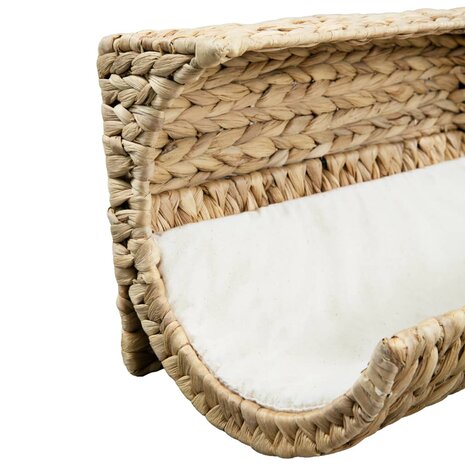 Kattenbed met kussen 37x20x20 cm waterhyacint 5