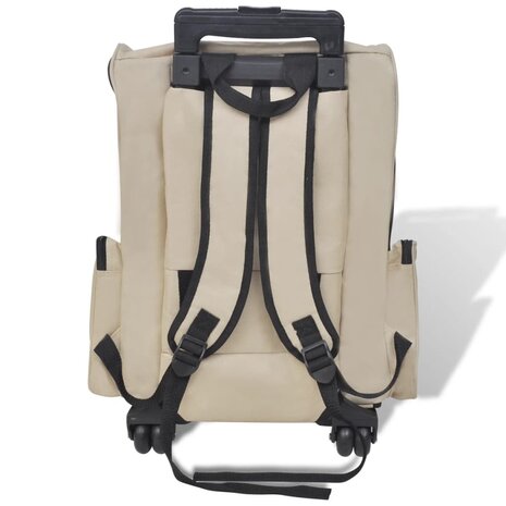 Huisdierentrolley inklapbaar beige 4