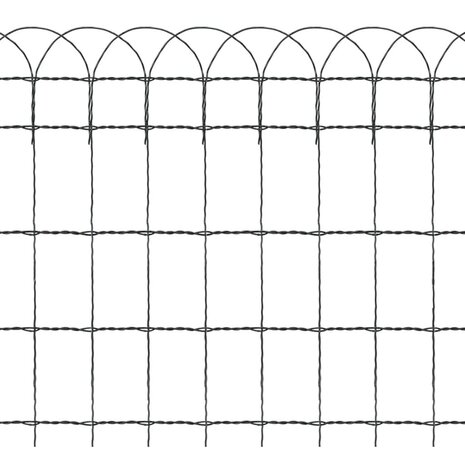 Borderafscheiding 25x0,65 m gepoedercoat ijzer 3