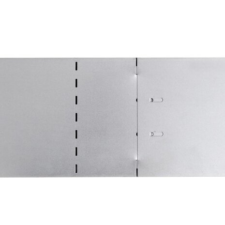Grasboorden 100x20 cm gegalvaniseerd staal 5 st 8