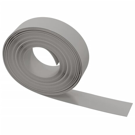 Tuinrand 10 m 15 cm polyetheen grijs 4