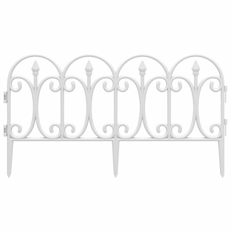 Gazonranden 17 st 10 m polypropeen wit 4
