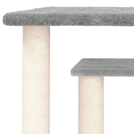 Krabpaal met platforms 50 cm lichtgrijs 5