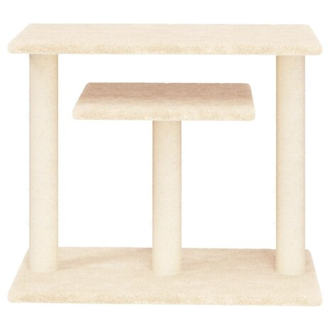Krabpaal met platforms 62,5 cm crèmekleurig 3