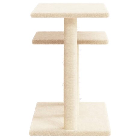 Krabpaal met platforms 62,5 cm crèmekleurig 4