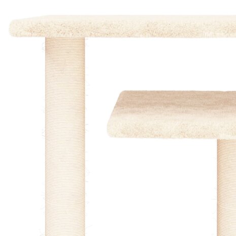 Krabpaal met platforms 62,5 cm crèmekleurig 5