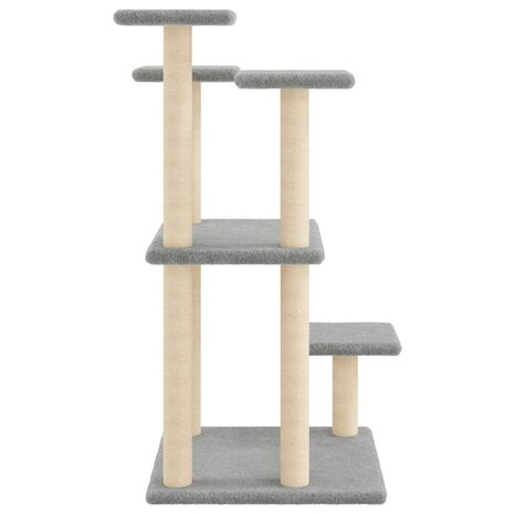 Krabpalen met platforms 98,5 cm lichtgrijs 5