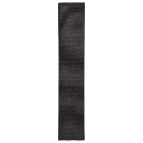 Sisalmat voor krabpaal 66x350 cm zwart 2
