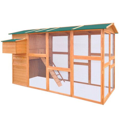 Kippenhok 295x163x170 cm hout 2