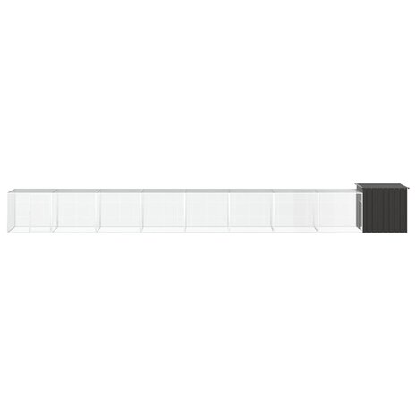 Kippenhok 900x91x100 cm gegalvaniseerd staal antracietkleurig 3