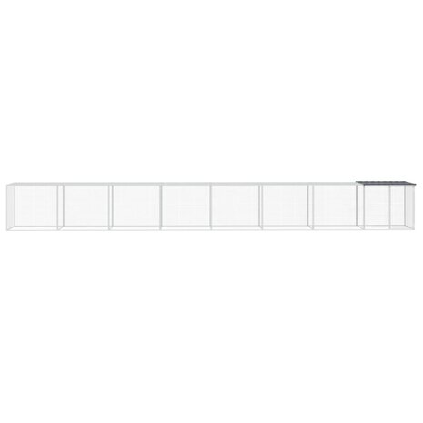 Kippenhok met dak 803x98x90 cm gegalvaniseerd staal antraciet 3