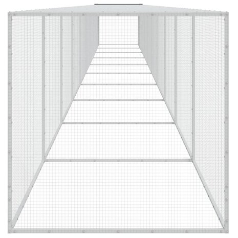 Kippenhok met dak 1003x98x90 cm gegalvaniseerd staal antraciet 4
