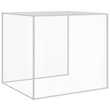Kippenhok met dak 1003x98x90 cm gegalvaniseerd staal antraciet 8