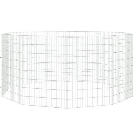 Konijnenkooi met 10 panelen 54x80 cm gegalvaniseerd ijzer 3