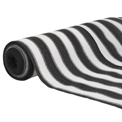 Privacynet 75 g/m&sup2; 1,5x50 m HDPE antracietkleurig en wit 3