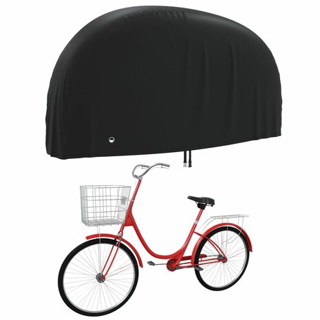 Fietshoes 200x70x110 cm 190T oxford zwart 2