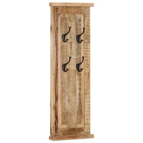 Kapstokken 2 st 38x100 cm massief mangohout 10