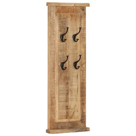 Kapstokken 2 st 38x100 cm massief mangohout 11
