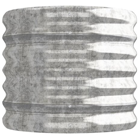 Plantenbak 114x40x36 cm gepoedercoat staal zilverkleurig 4