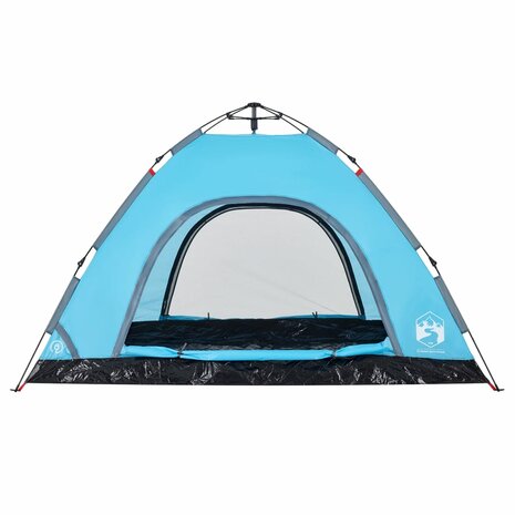 Tent 4-persoons snelontgrendeling blauw 8