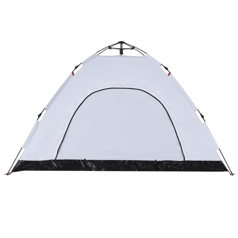 Tent 4-persoons snelontgrendeling verduisterende stof wit 9