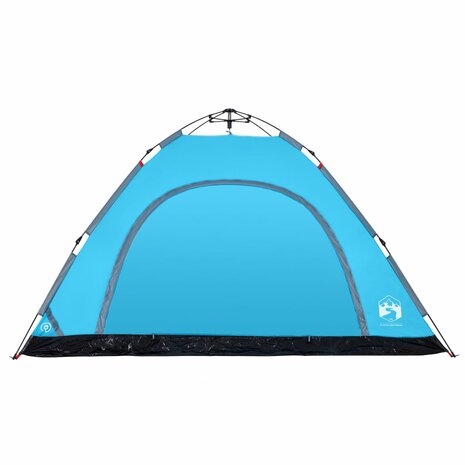 Tent 5-persoons snelontgrendeling blauw 6