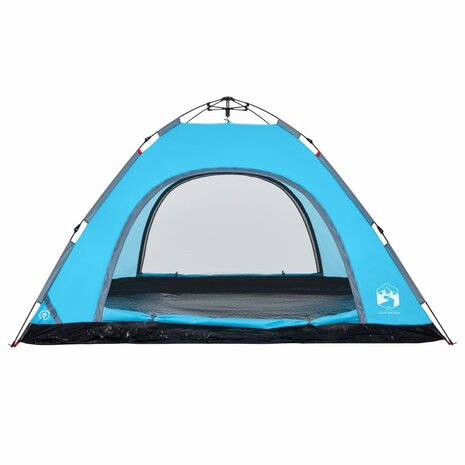 Tent 5-persoons snelontgrendeling blauw 8