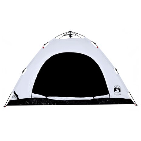 Tent 5-persoons snelontgrendeling verduisterende stof wit 7