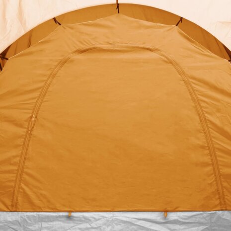 Tent 6-persoons grijs en oranje 7