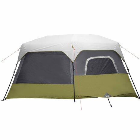 Tent 9-persoons waterdicht met LED lichtgroen 9