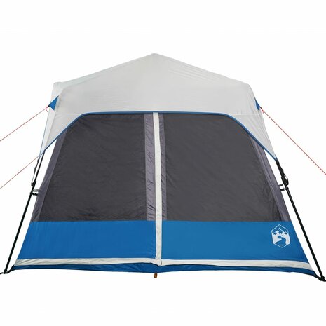 Tent 9-persoons waterdicht met LED lichtblauw 8