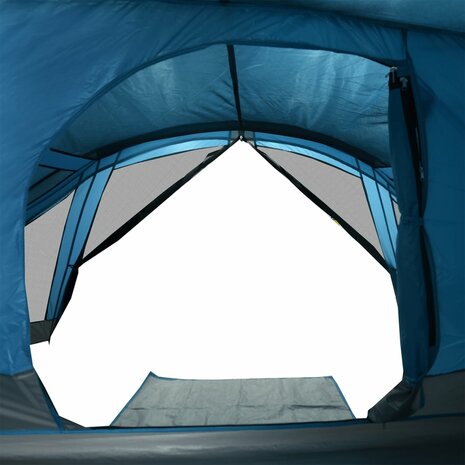 Tent 4-persoons waterdicht blauw 12