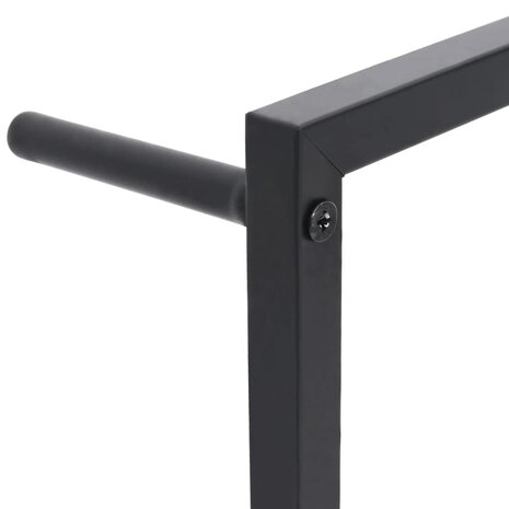 Handdoekenrek 45x10x115 cm staal zwart 5