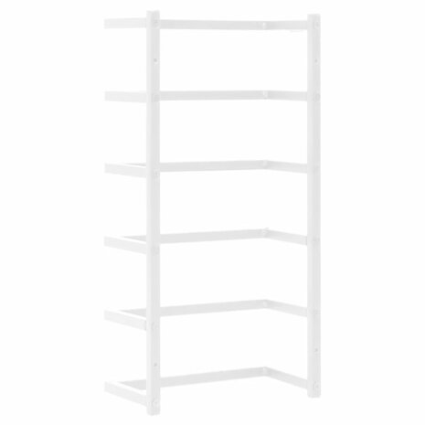 Handdoekenrek 24x12x48 cm staal wit 5