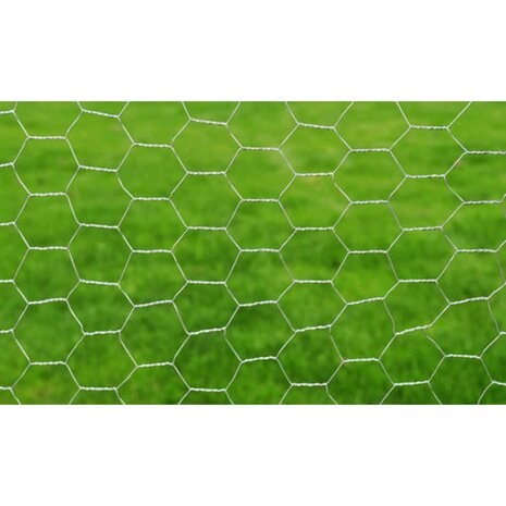 Kippengaas 25x0,5 m gegalvaniseerd staal zilverkleurig 3