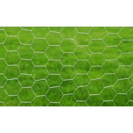 Kippengaas 25x0,75 m gegalvaniseerd staal zilverkleurig 3