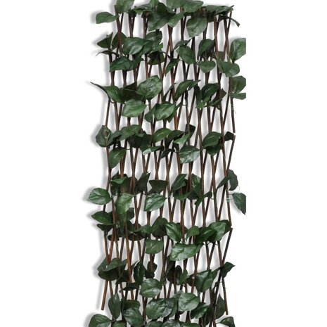 Tuinlatwerk 5 st met kunstbladeren 180x90 cm wilg 5