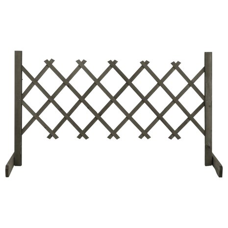 Tuinlatwerk 120x60 cm massief vurenhout grijs 1